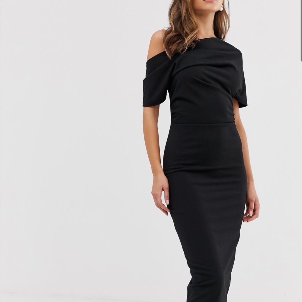 Elegant Black Off-Shoulder Dress